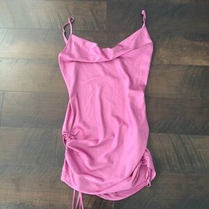 Pink Satin Kendall & Kylie Dress